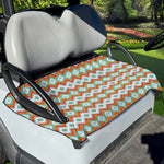 Turquoise Native American Pattern Print Golf Cart Seat Cover