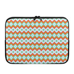 Turquoise Native American Pattern Print Laptop Sleeve