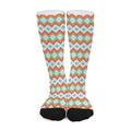 Turquoise Native American Pattern Print Long Socks