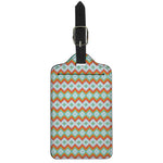 Turquoise Native American Pattern Print Luggage Tag