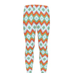 Turquoise Native American Pattern Print Men's leggings