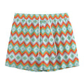 Turquoise Native American Pattern Print Mesh Shorts
