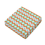 Turquoise Native American Pattern Print Outdoor Seat Cushion Cover
