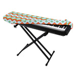 Turquoise Native American Pattern Print Piano Keyboard Cover
