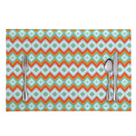 Turquoise Native American Pattern Print Placemat