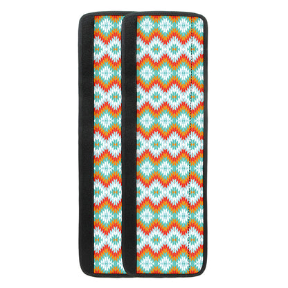 Turquoise Native American Pattern Print Refrigerator Handle Covers