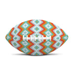 Turquoise Native American Pattern Print Rugby Ball