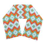 Turquoise Native American Pattern Print Scarf