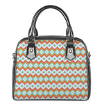 Turquoise Native American Pattern Print Shoulder Handbag
