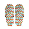 Turquoise Native American Pattern Print Slippers