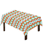Turquoise Native American Pattern Print Tablecloth