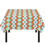 Turquoise Native American Pattern Print Tablecloth