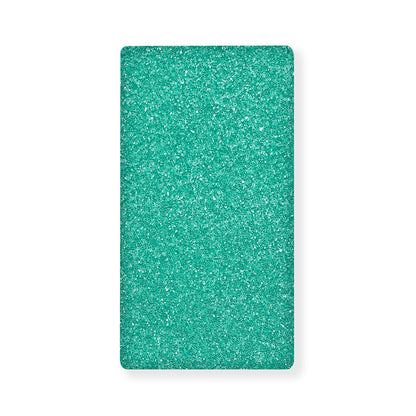 Turquoise (NOT Real) Glitter Print Baby Crib Sheet