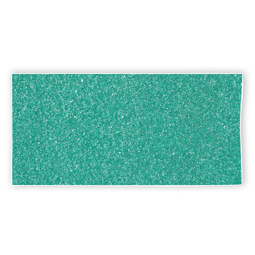 Turquoise (NOT Real) Glitter Print Beach Towel