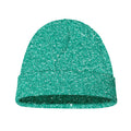 Turquoise (NOT Real) Glitter Print Beanie