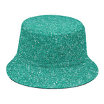 Turquoise (NOT Real) Glitter Print Bucket Hat