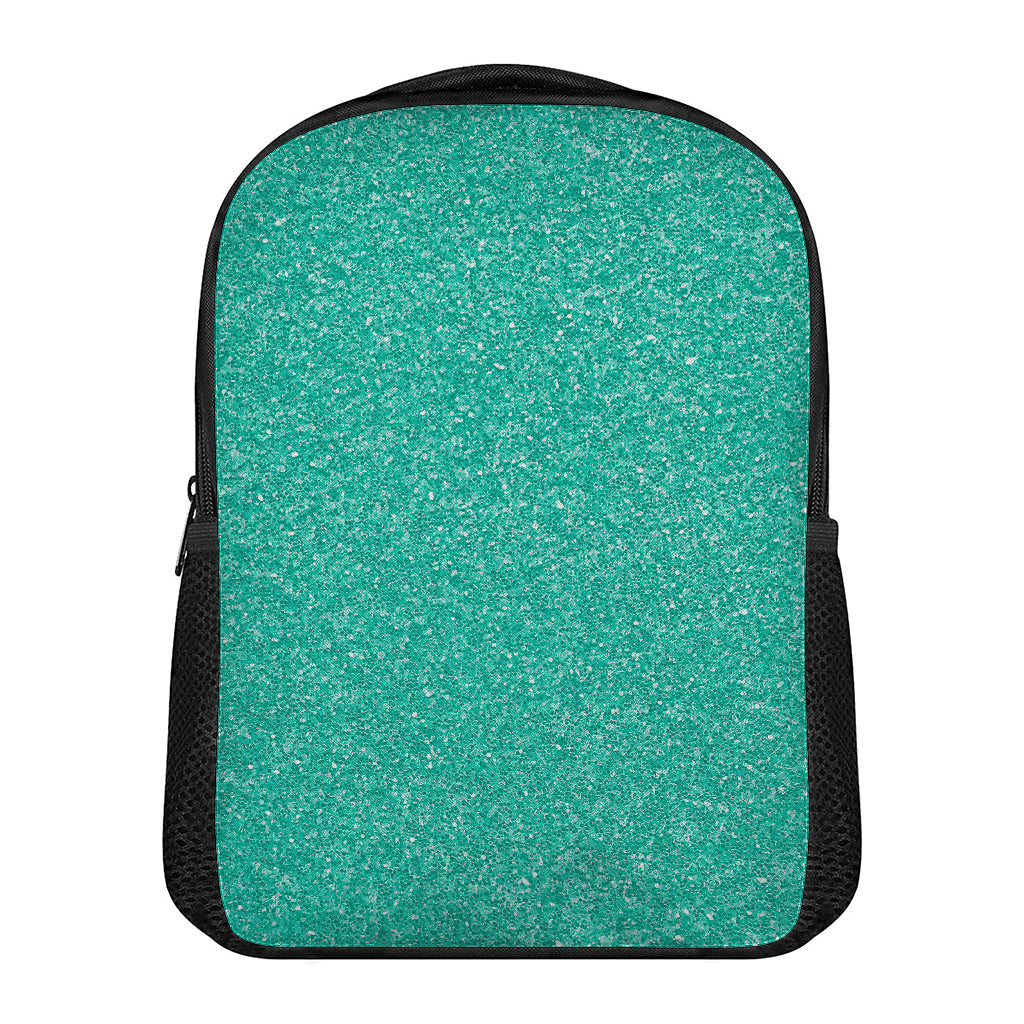 Turquoise (NOT Real) Glitter Print Casual Backpack