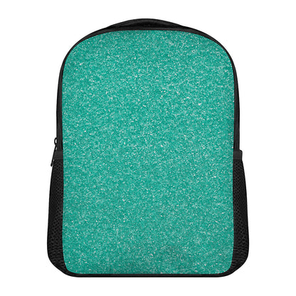 Turquoise (NOT Real) Glitter Print Casual Backpack