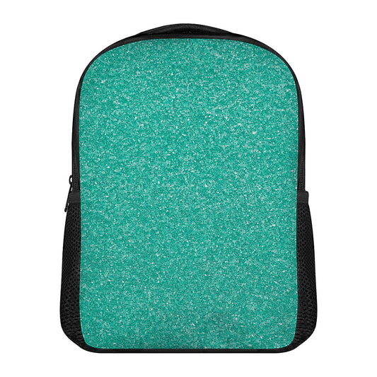Turquoise (NOT Real) Glitter Print Casual Backpack