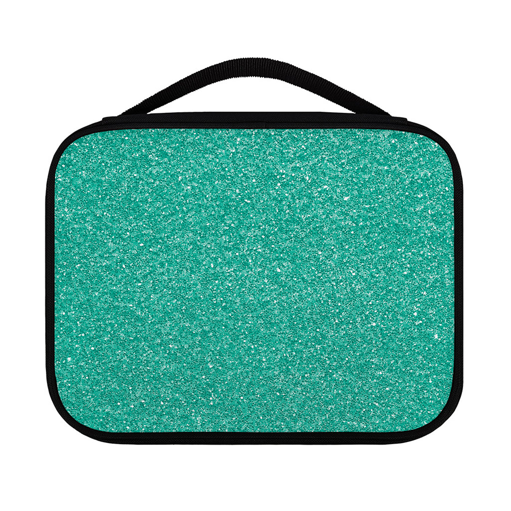 Turquoise (NOT Real) Glitter Print Classic Bible Case