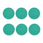 Turquoise (NOT Real) Glitter Print Coaster Set