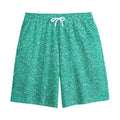 Turquoise (NOT Real) Glitter Print Cotton Shorts