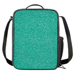 Turquoise (NOT Real) Glitter Print Crossbody Lunch Bag