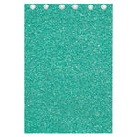 Turquoise (NOT Real) Glitter Print Curtain