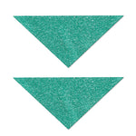 Turquoise (NOT Real) Glitter Print Dog Bandana