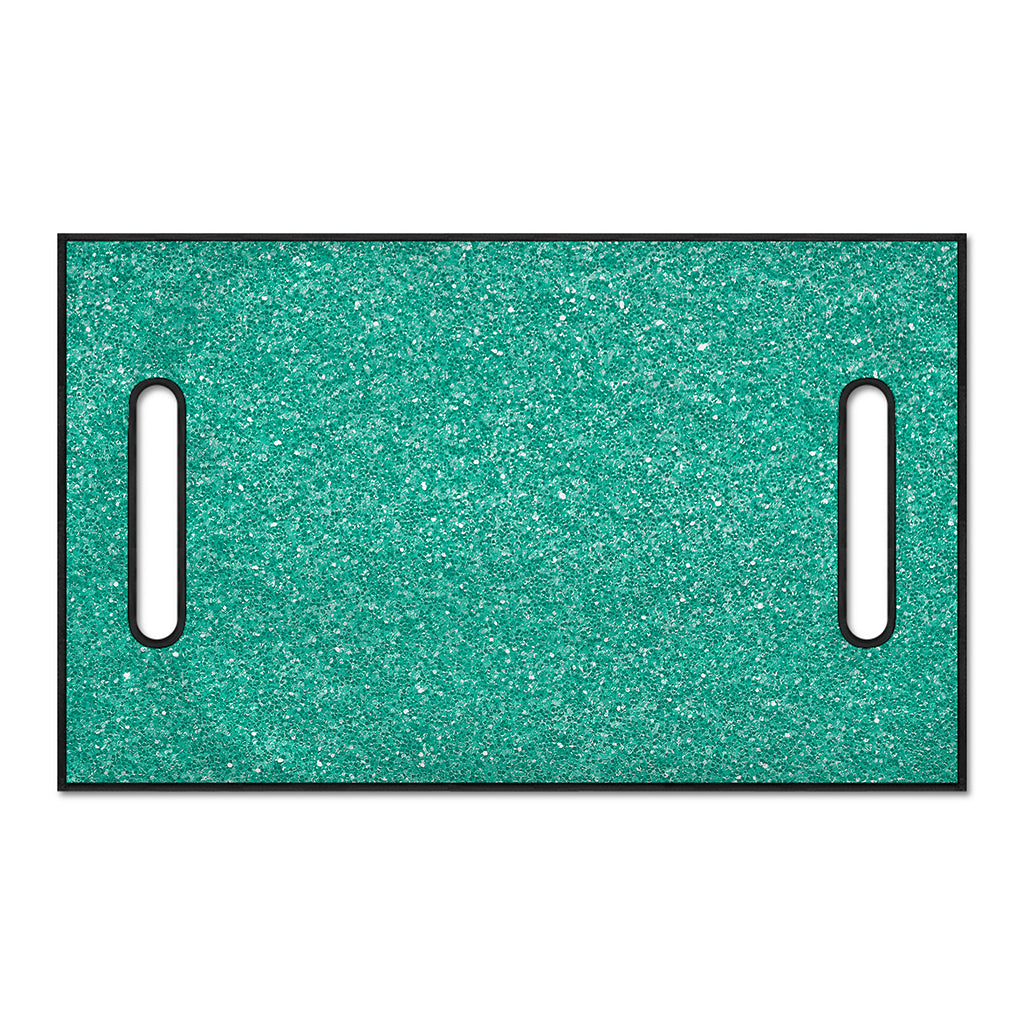 Turquoise (NOT Real) Glitter Print Golf Cart Seat Cover