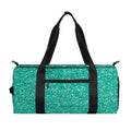Turquoise (NOT Real) Glitter Print Gym Bag