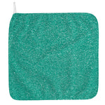 Turquoise (NOT Real) Glitter Print Hand Towel