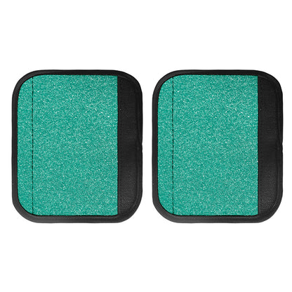 Turquoise (NOT Real) Glitter Print Handle Covers