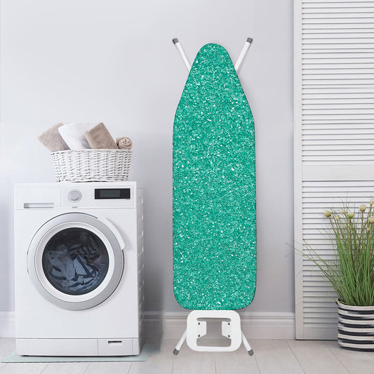 Turquoise (NOT Real) Glitter Print Ironing Board Cover