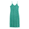 Turquoise (NOT Real) Glitter Print Jersey Midi Cami Dress