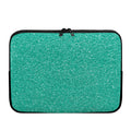 Turquoise (NOT Real) Glitter Print Laptop Sleeve