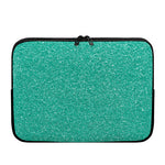 Turquoise (NOT Real) Glitter Print Laptop Sleeve