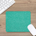 Turquoise (NOT Real) Glitter Print Mouse Pad
