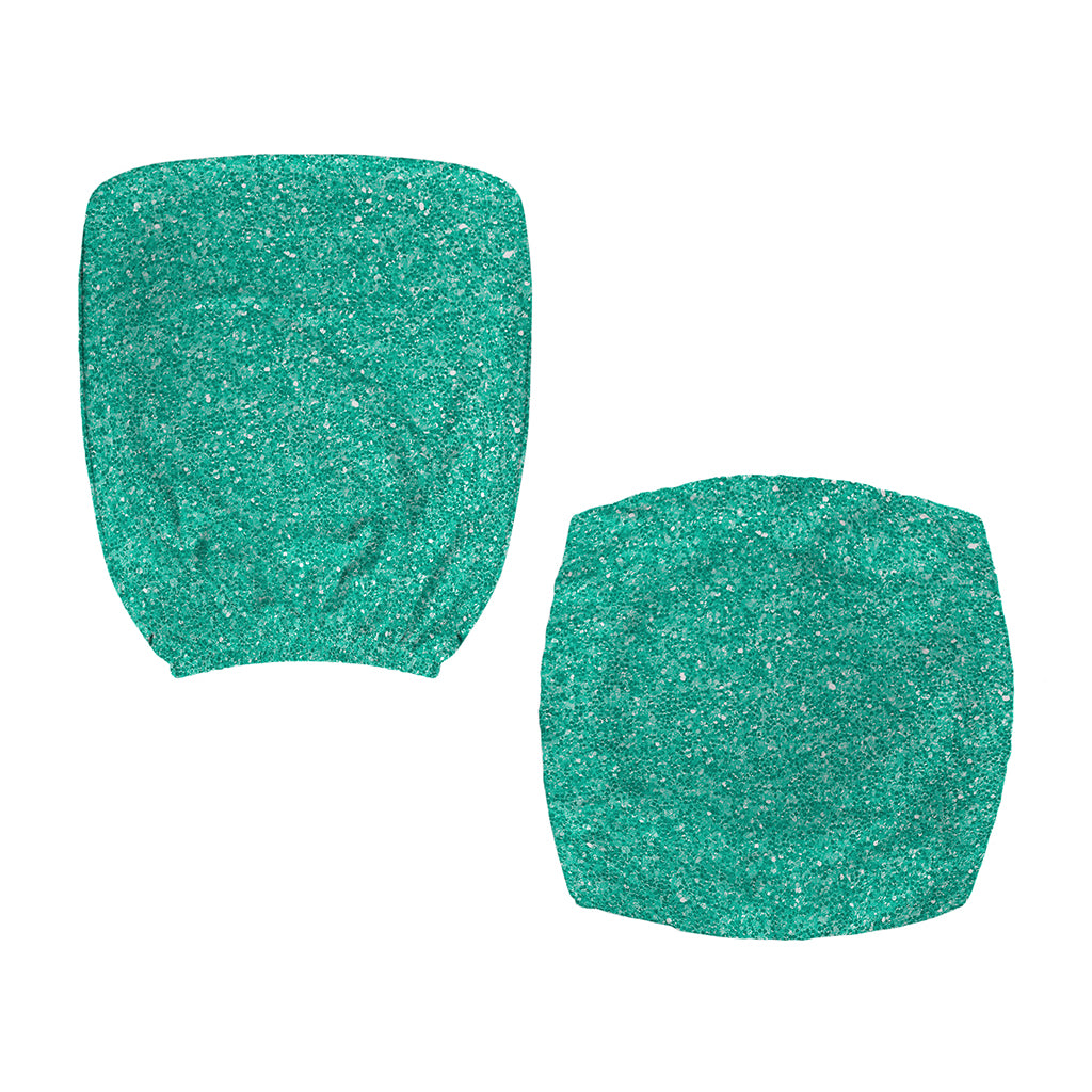 Turquoise (NOT Real) Glitter Print Office Chair Cover