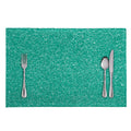 Turquoise (NOT Real) Glitter Print Placemat