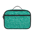 Turquoise (NOT Real) Glitter Print Portable Lunch Bag