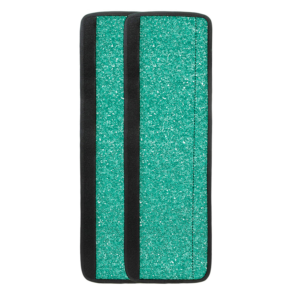 Turquoise (NOT Real) Glitter Print Refrigerator Handle Covers