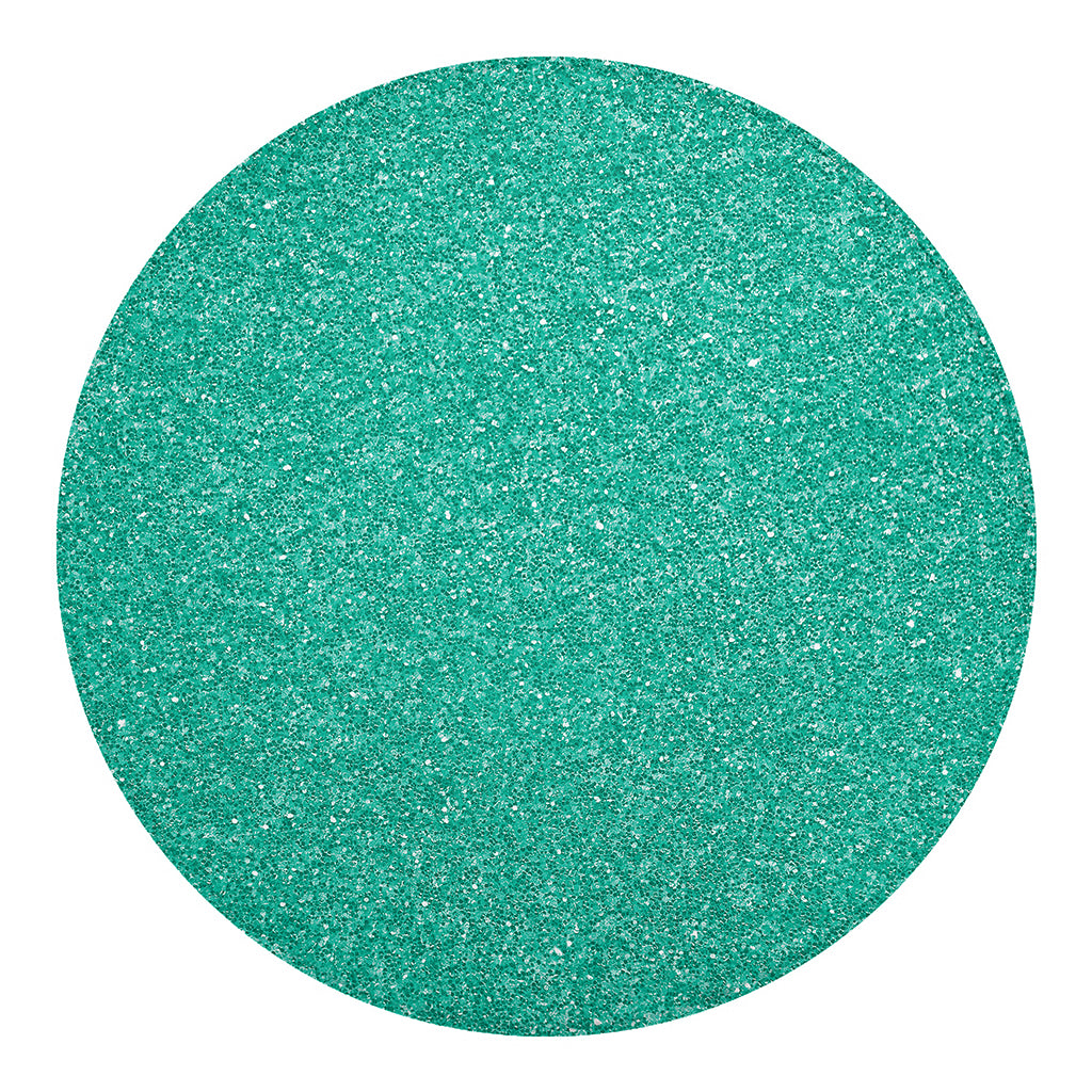 Turquoise (NOT Real) Glitter Print Round Blanket
