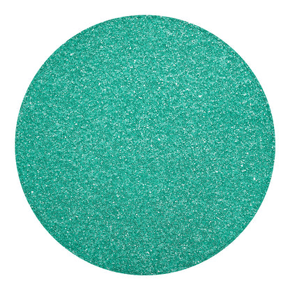 Turquoise (NOT Real) Glitter Print Round Blanket