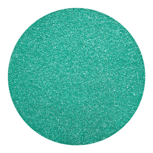 Turquoise (NOT Real) Glitter Print Round Blanket
