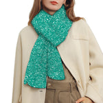 Turquoise (NOT Real) Glitter Print Scarf