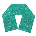 Turquoise (NOT Real) Glitter Print Scarf