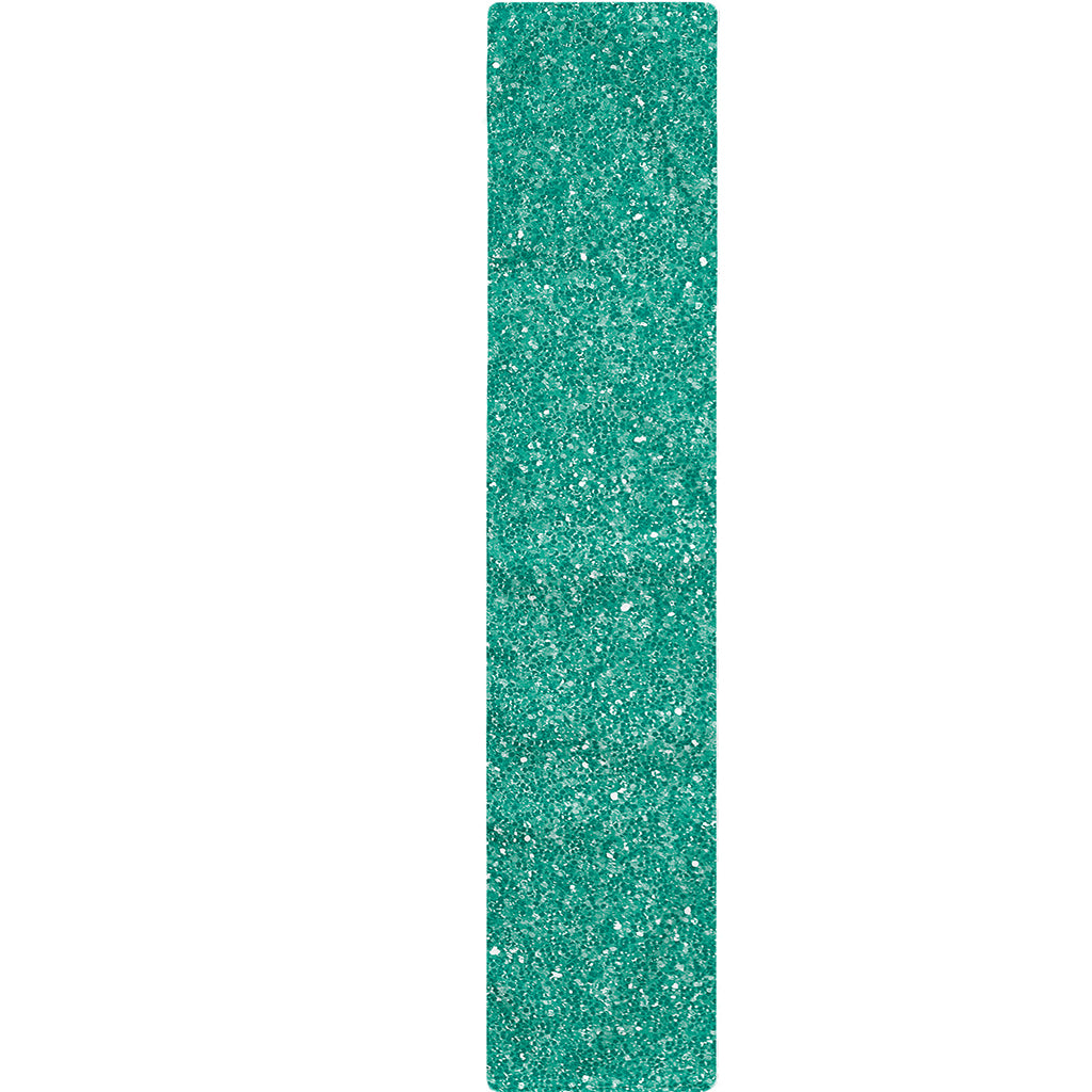 Turquoise (NOT Real) Glitter Print Table Runner