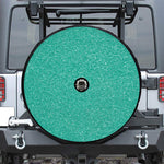 Turquoise (NOT Real) Glitter Print Tire Cover With Camera Hole