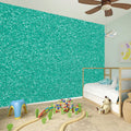 Turquoise (NOT Real) Glitter Print Wall Sticker